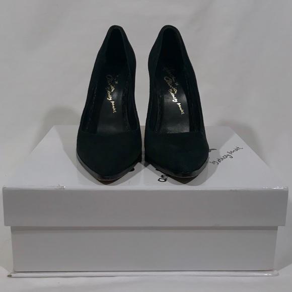 Alice & Olivia Meyer Suede Glitter Heel Pumps - Picture 7 of 7